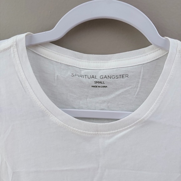 Spiritual Gangster White Workout Tank Small - Picture 3 of 6